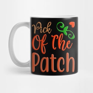 Pick Of The Patch, colorful autumn, fall seasonal design Mug